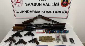Samsun'da uyuşturucu ve silah kaçakçılığı operasyonunda 3 zanlı yakalandı