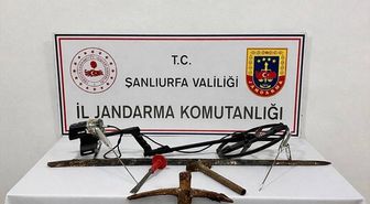 Şanlıurfa'da kaçak kazı yapan 2 zanlı suçüstü yakalandı