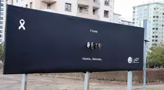 Talas Belediyesinden bilboardlarla 6 Şubat'ı unutmadı