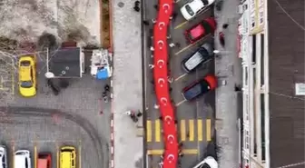 Tekirdağ'da ilkokul öğrencileri 'Bayrağa Saygı' yürüyüşü yaptı