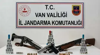 Van'da bir evde silah ele geçirildi
