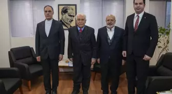 Vatan Partisi Genel Başkanı Perinçek, İran'ın Ankara Büyükelçisi Habibullahzade ile görüştü