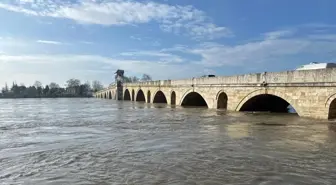 Meriç Nehri'nde su seviyesi arttı; DSİ 'turuncu alarm' uyarısında bulundu