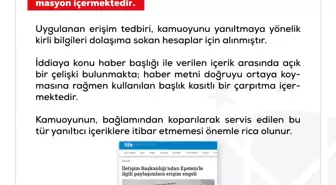 DMM: Epstein'le ilgili paylaşımlara erişim engeli iddiası dezenformasyon içermektedir