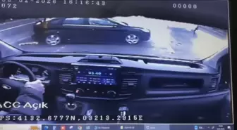 Polis memurunun emekliliğine 4 gün kala hayatını kaybettiği kaza kamerada