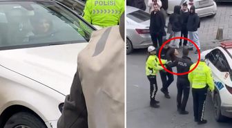 Direksiyonda dans etti, gözaltına alınırken ortalığı karıştırdı