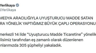 İstanbul merkezli 14 ilde uyuşturucu operasyonu: 305 şüpheli yakalandı