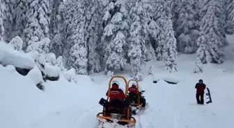 JAK timinden karla kaplı ormanda zorlu tatbikat