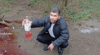 Ömerli Barajı yakınında 'kırmızı renkli akan dere' tedirginliği