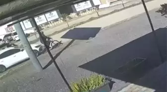 Otomobilin çarptığı bisikletlinin öldüğü kaza kamerada