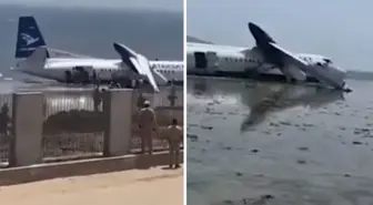 Somali'de yolcu uçağı Hint Okyanusu'na acil iniş yaptı