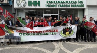 ABD ve İsrail'in İran, Lübnan ve Gazze'ye yönelik saldırıları Kahramanmaraş'ta protesto edildi