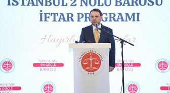 Adalet Bakanı Gürlek, İstanbul 2 No'lu Barosunun düzenlediği iftar programında konuştu Açıklaması