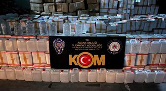 Adana'da 21 bin litre kaçak alkol ele geçirildi
