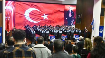 Aday memurluk sürecini tamamlayan 110 zabıta için yemin töreni yapıldı