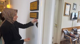 AK Parti TBMM Grubu'nun bulunduğu koridor ramazan ayı için süslendi