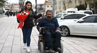 Aksaray Belediyesinden engelli çifte "Sevgililer Günü" sürprizi
