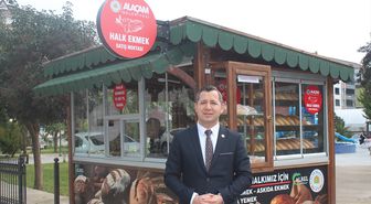 Alaçam'da halk ekmek satış büfesi hizmete girdi