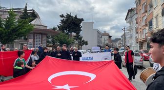 Alaçam'da 'Hoş geldin ramazan' alayı düzenlendi