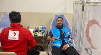 Alaçam'da öğrenci yurdunda Kızılay kan bağışı etkinliği düzenledi