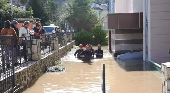 Alanya'da su baskını olan Dim Barajı'nın çevresindeki evler boşaltıldı