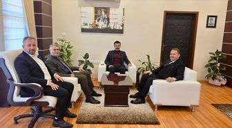 Amasya Dernekler Federasyonu Başkanı Sayar'dan Kaymakam Arslan'a ziyaret