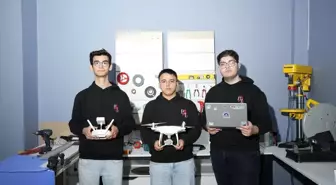Anadolu lisesi mezunu 3 genç, orman yangınlarına karşı dron tasarladı