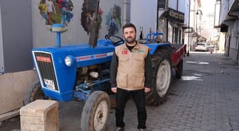 Ankaralı hayırsever Filistinliler için traktörünü bağışladı