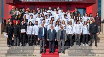 Antalya Belek Üniversitesi'nde ceket giyme töreni düzenledi
