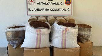 Antalya'da 500 kilogram kaçak tütün ele geçirildi