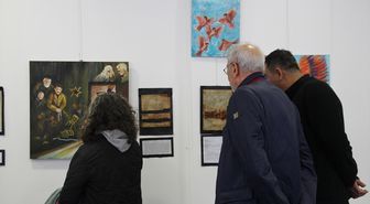 Antalya'da 'Bir Kadın Bir Yolculuk Kalemden Fırçaya' resim sergisi açıldı