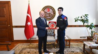 Astronot Atasever'den Kastamonu Valisi Dallı'ya ziyaret