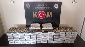 Aydın'da 24 bin 60 doldurulmuş makaron ele geçirildi