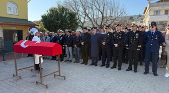Ayvacık'ta Kıbrıs gazisi Çatkın son yolculuğuna uğurlandı