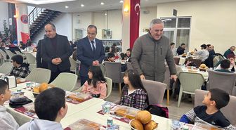 Bafra'da ÇEDES projesi kapsamındaki öğrenciler iftarda buluştu