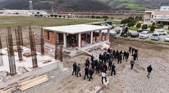 Bafra OSB'de yeni hizmet binalarının inşaatları sürüyor