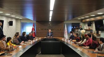 Bakan Ersoy, TÜRKSOY heyeti ile nevruzda bir araya geldi Açıklaması