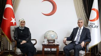Bakan Memişoğlu, Türk Kızılay Genel Başkanı Yılmaz ile bir araya geldi