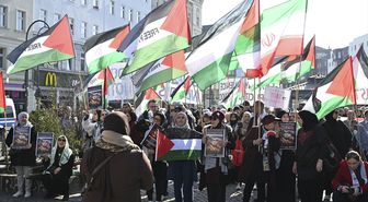 Berlin'de Filistin'e destek gösterisi yapıldı