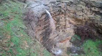 Beypazarı'nda yağışların etkisiyle şelaleler akmaya başladı