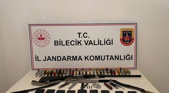 Bilecik'te eş zamanlı silah kaçakçılığı operasyonunda 11 zanlı yakalandı