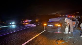Bingöl'de ata çarpan otomobildeki 4 kişi yaralandı