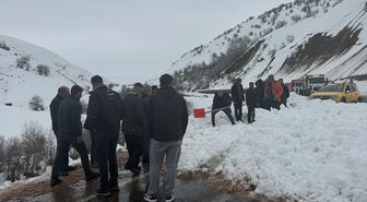 Bingöl'de Karlıova-Yedisu kara yolu çığ nedeniyle ulaşıma kapandı