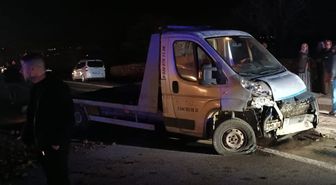 Bingöl'de otomobil ile çekicinin çarpıştığı kazada 2 kişi yaralandı