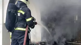 Bodrum'da evin balkonunda çıkan yangın söndürüldü