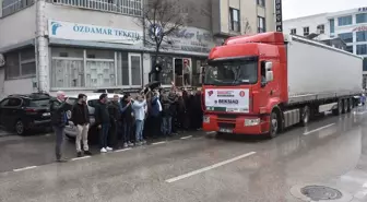 Bursa'dan Gazze'ye yardım tırı gönderildi