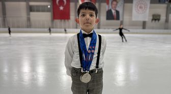 Buz pateni sporcusu Kerem Örkmez'in hedefi Türkiye şampiyonasında madalya