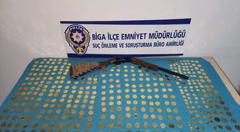 Çanakkale'de 438 adet sahte altın ele geçirildi