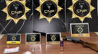 Çanakkale'de uyuşturucu operasyonunda yakalanan 3 zanlı tutuklandı