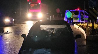 Çorum'da polis aracı ile otomobil çarpıştı, 3 kişi yaralandı